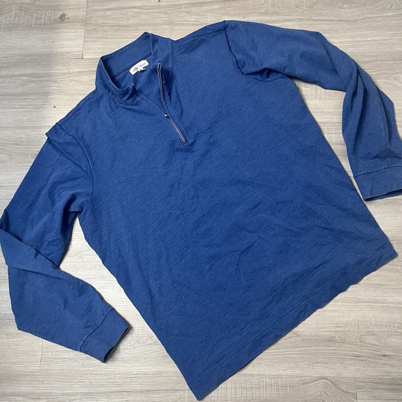 Peter Millar Other - Peter Millar Crown Comfort Sweater Mens XL Blue Golf 1/4‎ Zip Pullover Preppy